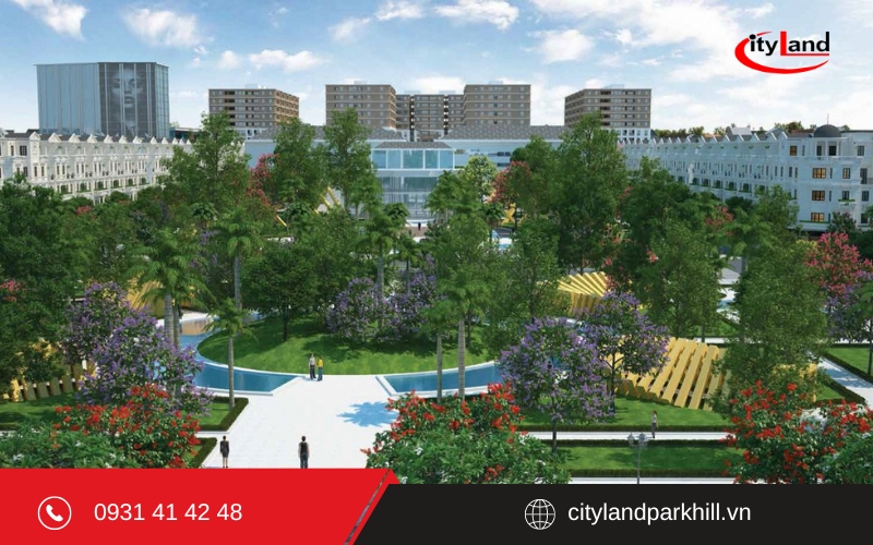 Không gian sống xanh mang tới cho cư dân tại City Park Hills cuộc sống trong lành, thoáng mát